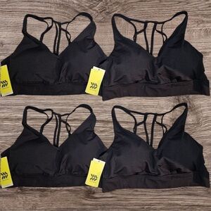 4- Black Strappy Women's Bralette